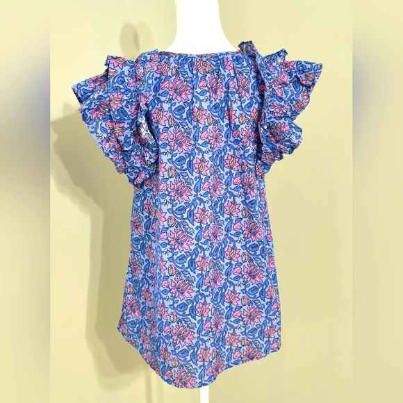 NWT BINDU The LouLou Blueberry Top Women's Size Small - Picture 2 of 9